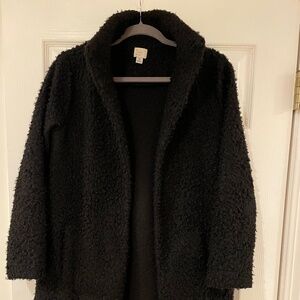 Teddy Bear Open Front Coat